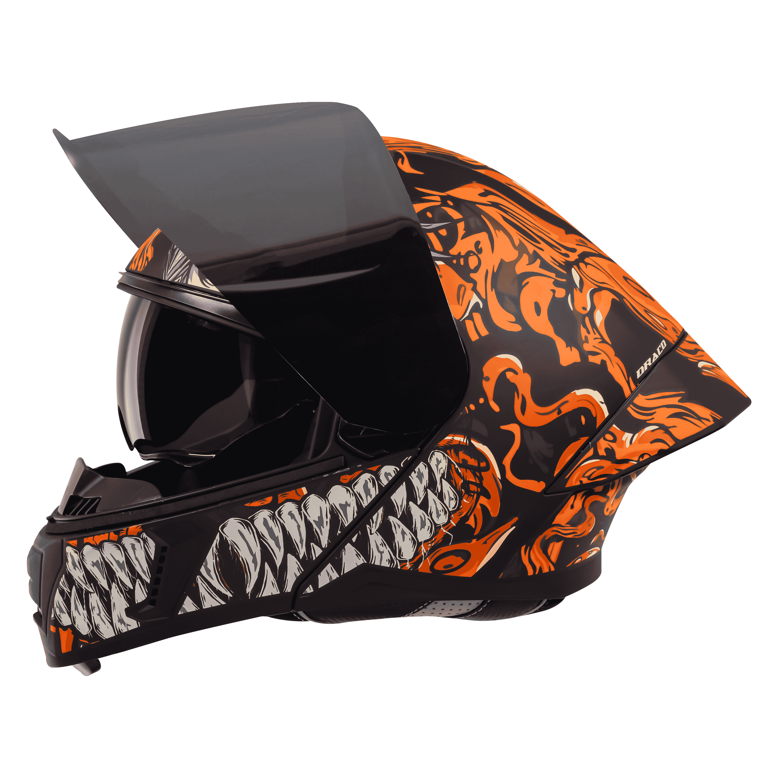 SBA-20 ISS DRACO GLOSSY BLACK WITH ORANGE